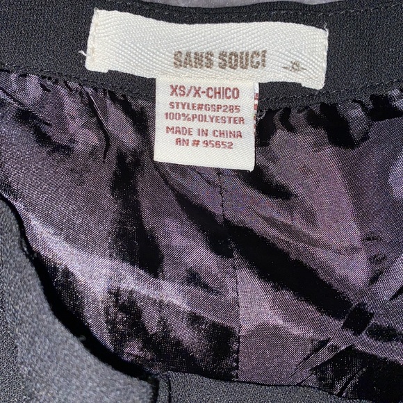 Sans Souci Black Shorts with pockets Size XS/X - Picture 6 of 6